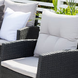 Sedací souprava Knock - Black Wicker - Grey Cushion