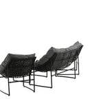 Tina - Sedací souprava - Černá / Šedá - Ocel -