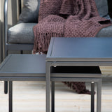 Sopot - Sedací souprava - černá / šedá - ocel