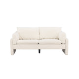 Dvoumístná pohovka, Vindel, bílá, 184 x 88