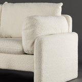 Dvoumístná pohovka, Vindel, bílá, 184 x 88