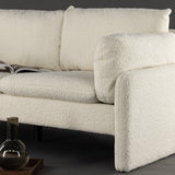 Dvoumístná pohovka, Vindel, bílá, 184 x 88