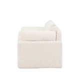 Dvoumístná pohovka, Vindel, bílá, 184 x 88