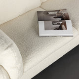 Dvoumístná pohovka, Vindel, bílá, 184 x 88