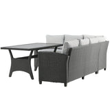 Rohová pohovka Brentwood - černá/šedá