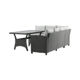 Rohová pohovka Brentwood - černá/šedá