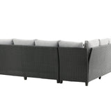 Rohová pohovka Brentwood - černá/šedá