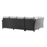 Rohová pohovka Brentwood - černá/šedá