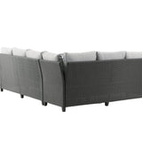 Rohová pohovka Brentwood - černá/šedá