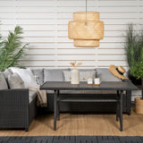 Rohová pohovka Brentwood - černá/šedá