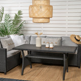 Rohová pohovka Brentwood - černá/šedá