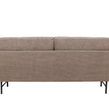 Třimístná pohovka, Sky, hnědá, 88X198X69