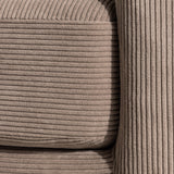 Třimístná pohovka, Sky, hnědá, 88X198X69