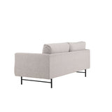 Třimístná pohovka, Sky, hnědá, 88X198X69