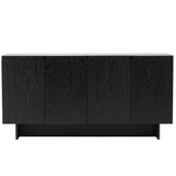 Skříňka, Tyresö, černá, 42 x 160 x 80