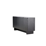 Skříňka, Tyresö, černá, 42 x 160 x 80