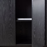 Skříňka, Tyresö, černá, 42 x 160 x 80