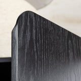 Skříňka, Tyresö, černá, 42 x 160 x 80