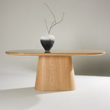 Jídelní stůl, Castor, přírodní barva, 200 x 90