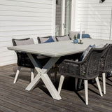 Jídelní židle, Rives, šedá, 84 x 61 x 61