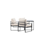 Sedací souprava Catania - černá/béžová