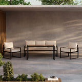 Sedací souprava Catania - černá/béžová