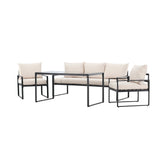 Sedací souprava Catania - černá/béžová