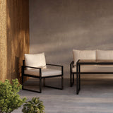 Sedací souprava Catania - černá/béžová