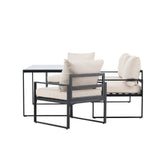 Sedací souprava Catania - černá/béžová