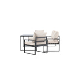 Sedací souprava Catania - černá/béžová