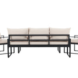 Sedací souprava Catania - černá/béžová