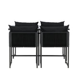 Jídelní set Noto - Černá / Černá