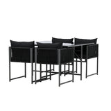 Jídelní set Noto - Černá / Černá