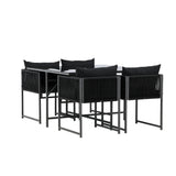 Jídelní set Noto - Černá / Černá