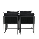 Jídelní set Noto - Černá / Černá