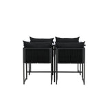 Jídelní set Noto - Černá / Černá