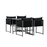 Jídelní set Noto - Černá / Černá