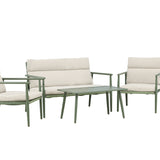 Sedací souprava Mazzaro - zelená / béžová