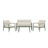 Sedací souprava Mazzaro - zelená / béžová