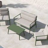 Sedací souprava Mazzaro - zelená / béžová