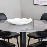 Jídelní stůl Razzia 106 cm - Šedá Terazzo / Černá+Polar Matstol - Svart / Svart