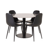 Jídelní stůl Razzia 106 cm - Šedá Terazzo / Černá+Polar Matstol - Svart / Svart