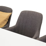 Polar Matbord - Ek-Look / Vit- 180*90*H75 +Comfort - Jídelní židle - Dub/tmavě šedá _6