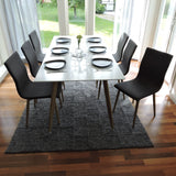 Polar Matbord - Ek-Look / Vit- 180*90*H75 +Windu Matstol - Ek-Look / Mörkgrå _6