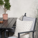 Denver Café Table 120*70 – Black Alu / Black Aintwood+Copacabana Chair Chair (stac