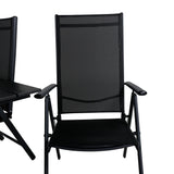 Denver Café Table 120*70 - Black Alu / Black Aintwood+Break 5:pos Židle - Black alu / Black Textilene_4