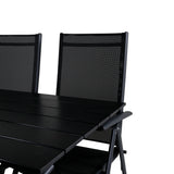 Denver Café Table 120*70 - Black Alu / Black Aintwood+Break 5:pos Židle - Black alu / Black Textilene_4