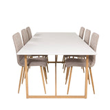 Palace Matbord - Ek-look / Vit - 240*100*H75 +Windu Lyx Ersätts med 29908-440 _6