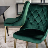 Prodlužovací stůl Silar – černý melamin / černé nohy+velvetová luxusní jídelní židle – zelená / mosaz_4