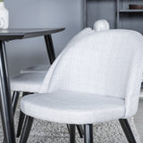 Jídelní stůl Dipp - 180*90cm - Černá / Černá mosaz+Sametová jídelní židle - Černé nohy - Světle šedáTkanina_6